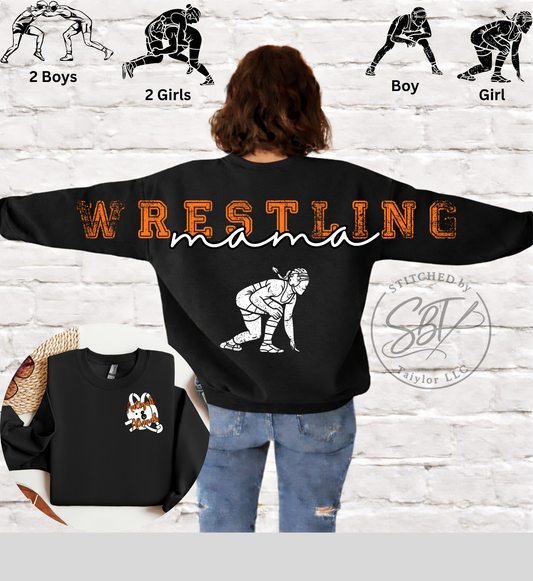 Personalized Custom Wrestling Big Back Printed Shirt