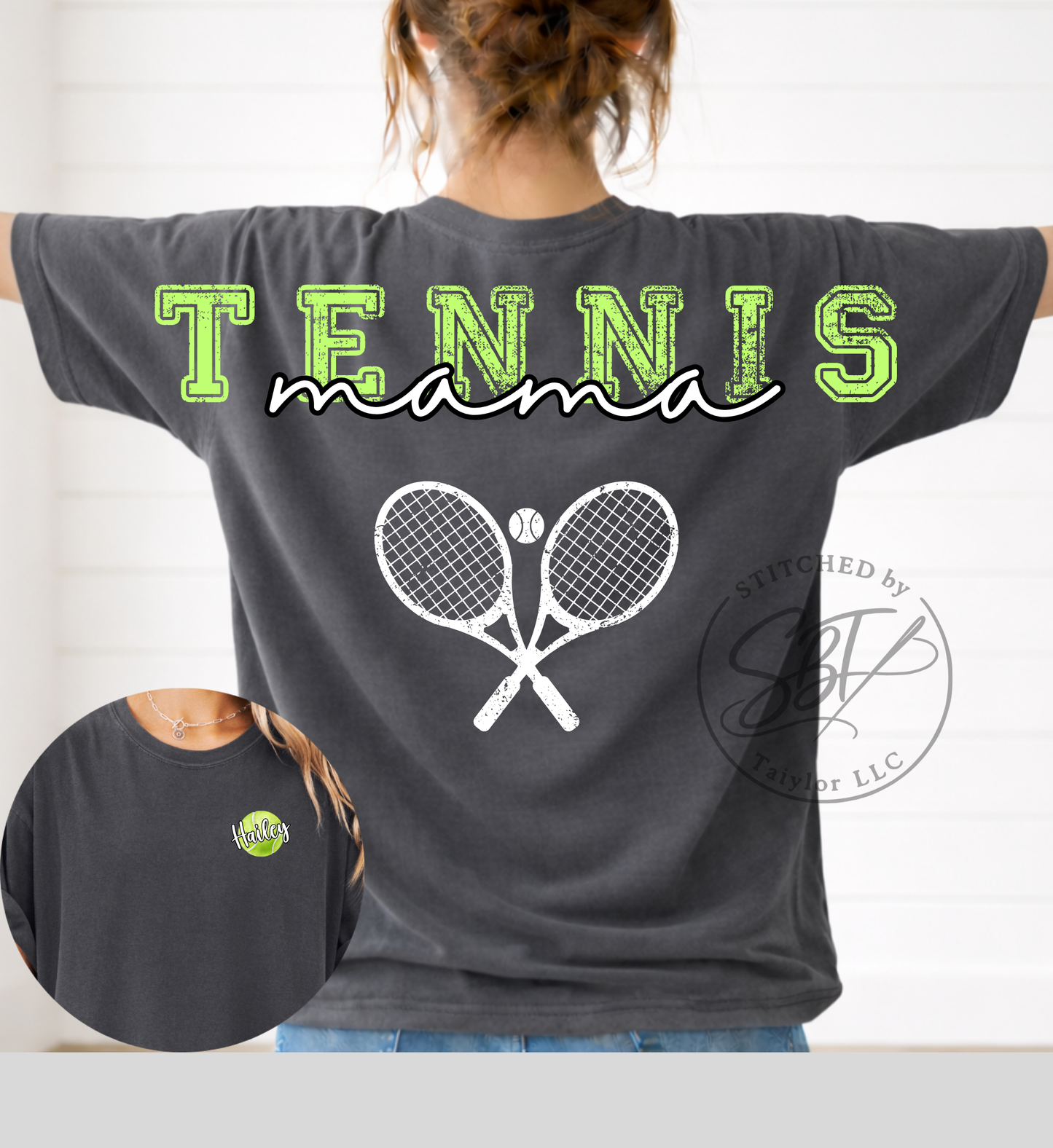 Personalized Custom Tennis Big Back Printed Shirt