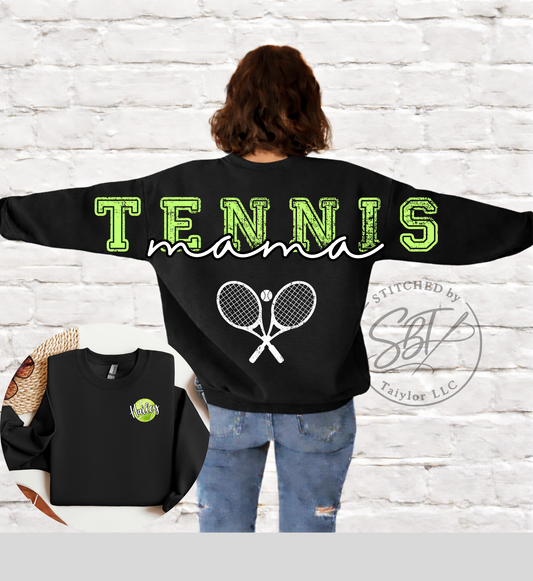Personalized Custom Tennis Big Back Printed Shirt
