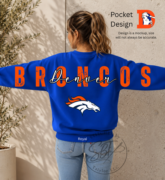 DB Football Big Back Printed Crewneck