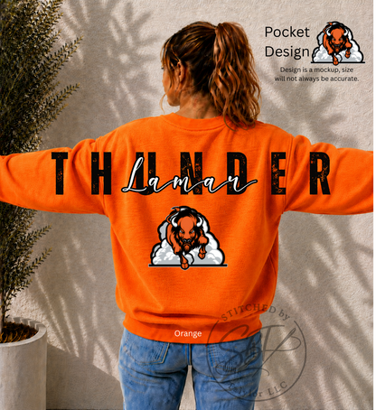 Thunder Big Back Printed Crewneck