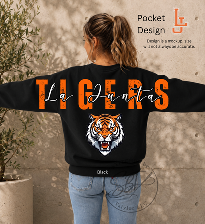 La Junta Tigers Big Back Printed Crewneck