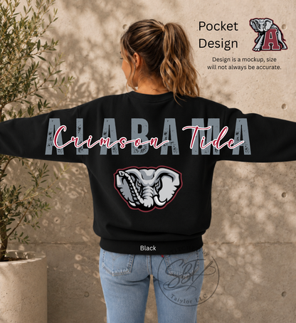 Alabama Big Back Printed Crewneck