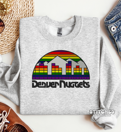 Denver Nuggets Rainbow Logo - EMBROIDERED