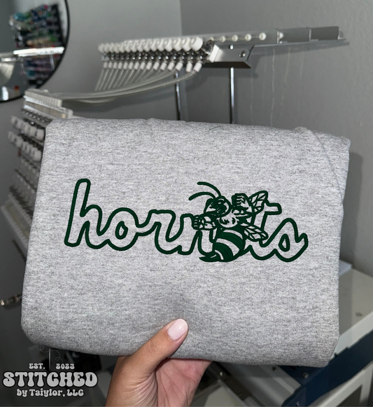 Cursive Hornets - Embroidered