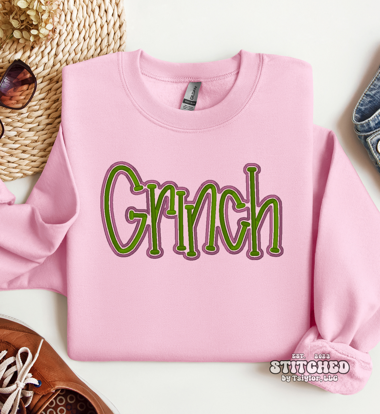 GRINCH PUFF - Embroidered