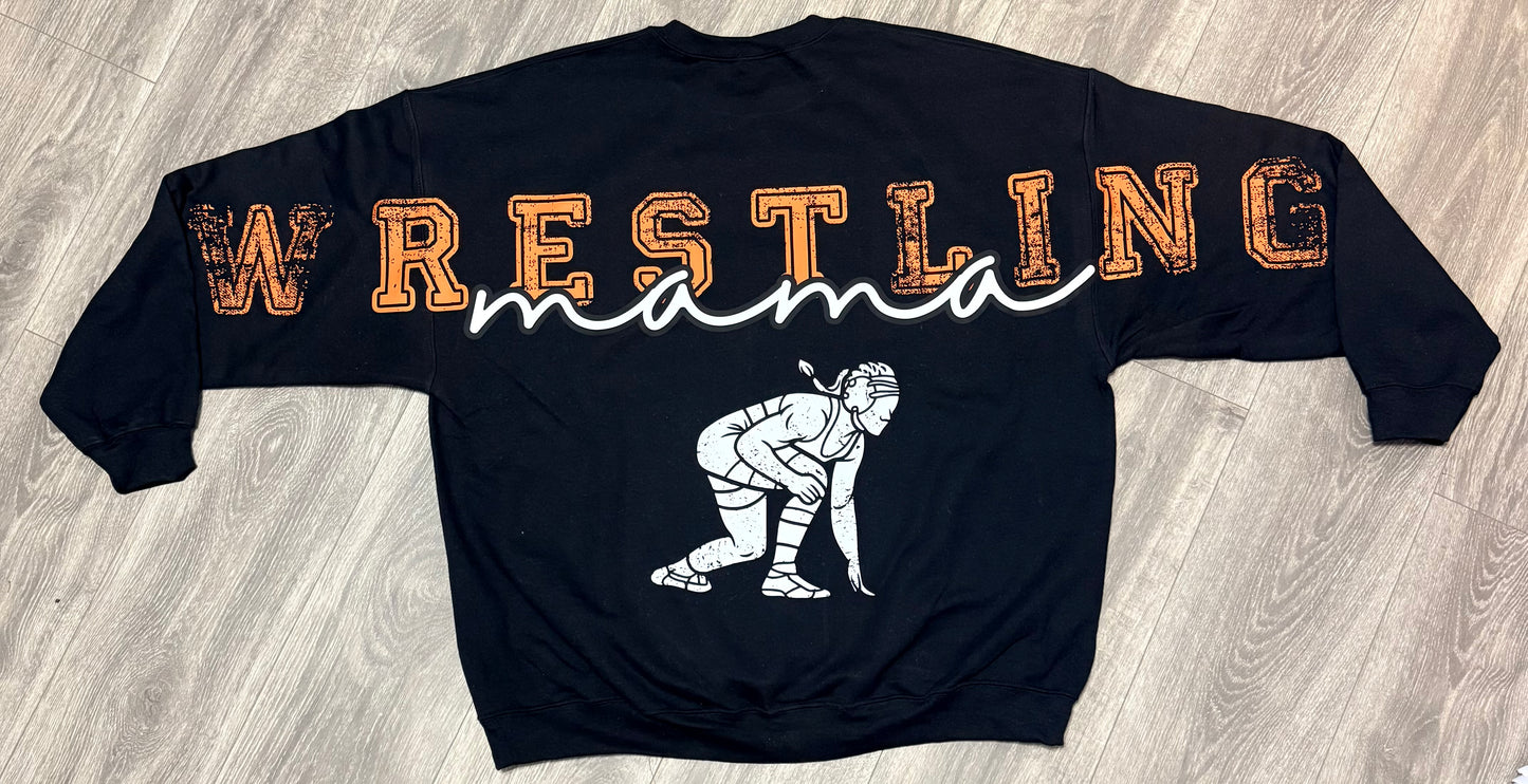 Personalized Custom Wrestling Big Back Printed Shirt