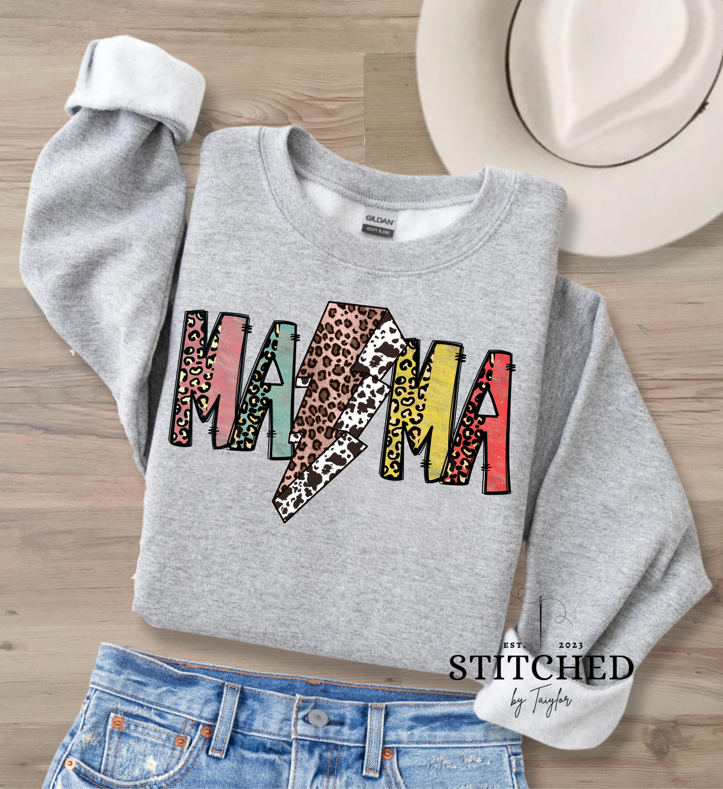 Colorful Cheetah MAMA (printed)