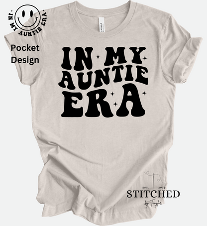 In My Auntie Era (with black smiley front pocket design) (printed)