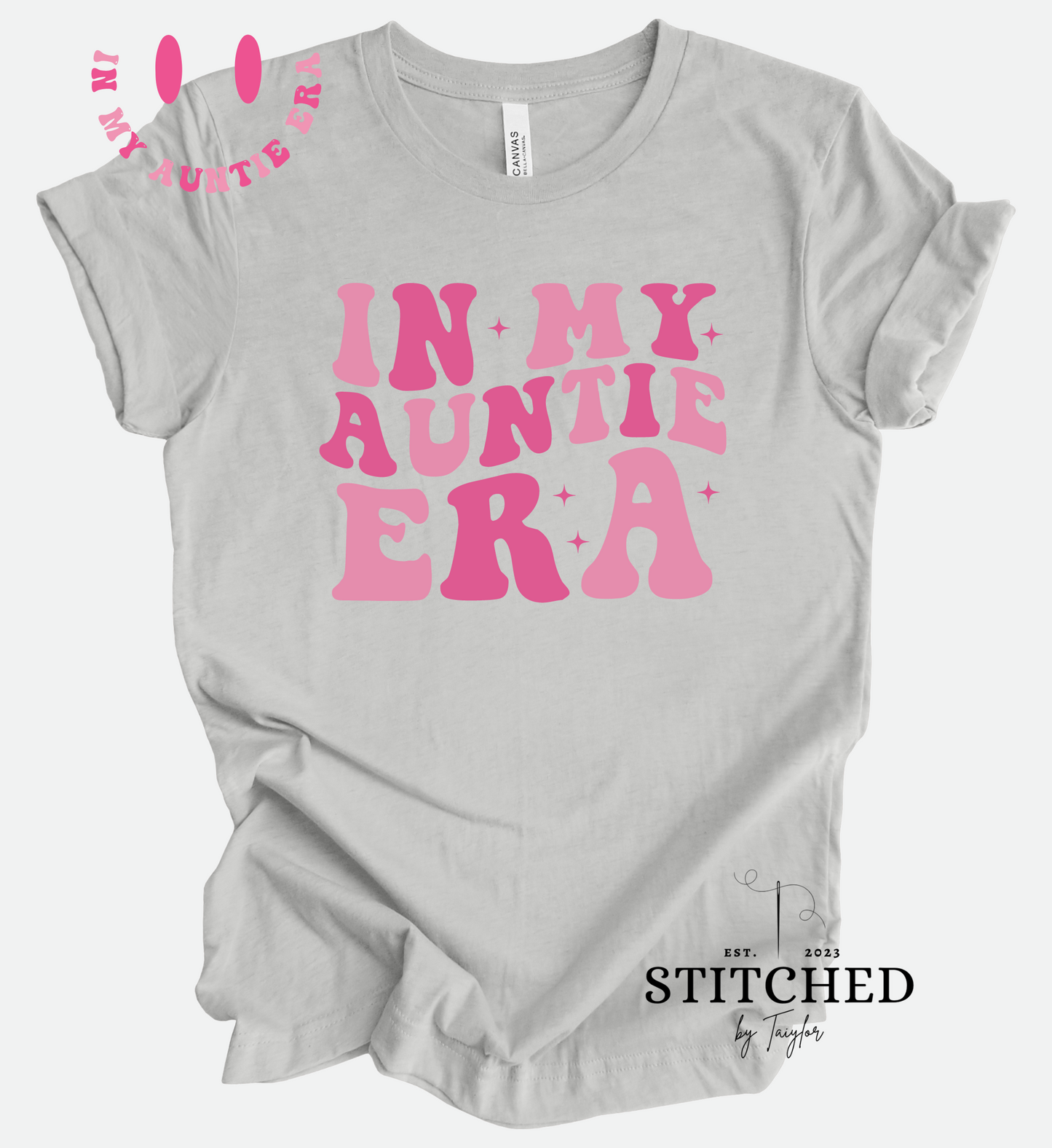 In My Auntie Era (with pink smiley front pocket design) (printed)