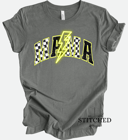 MAMA Yellow Checkered Lightening (printed)