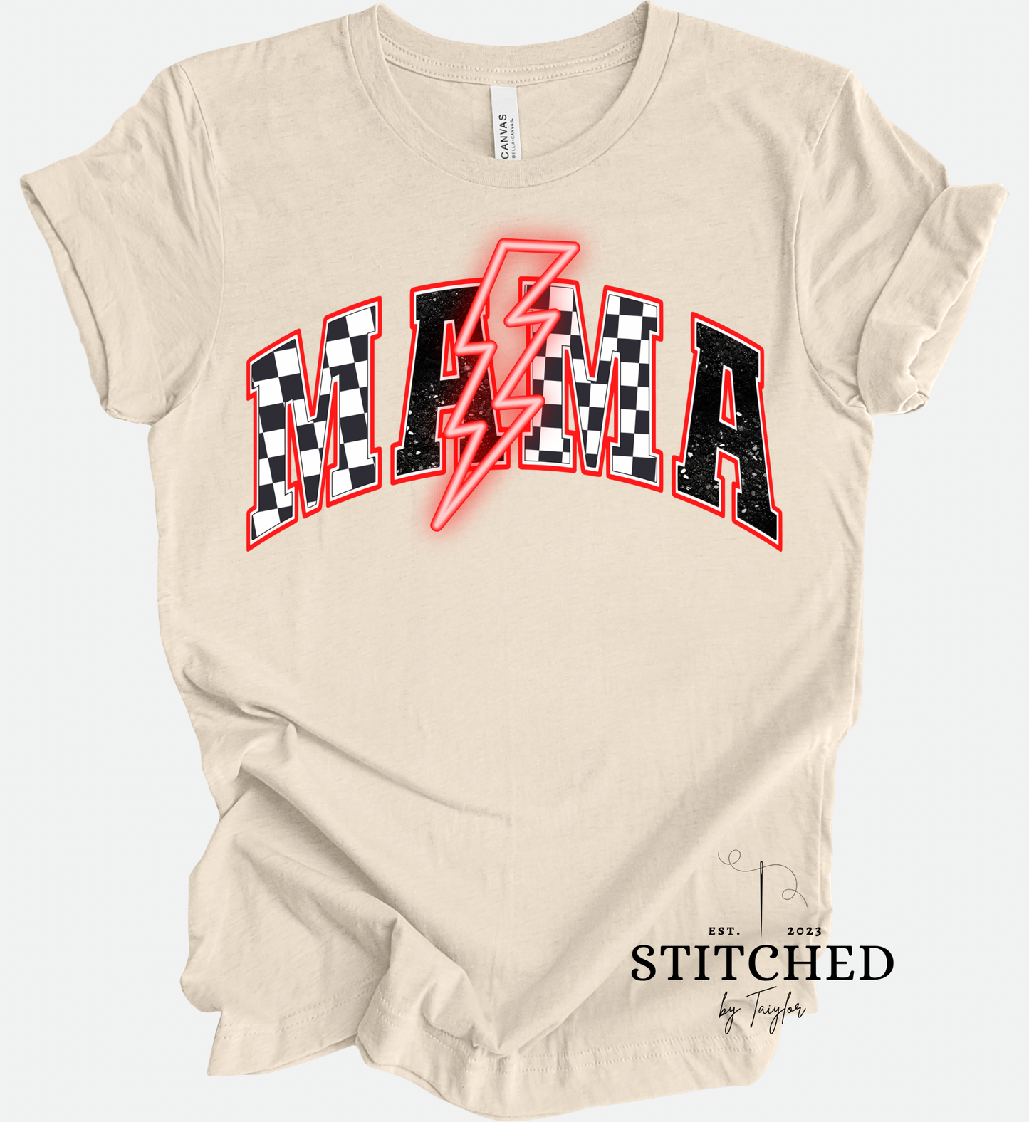 MAMA Red Checkered Lightening (printed)