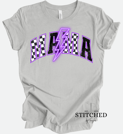 MAMA Purple Checkered Lightening (printed)