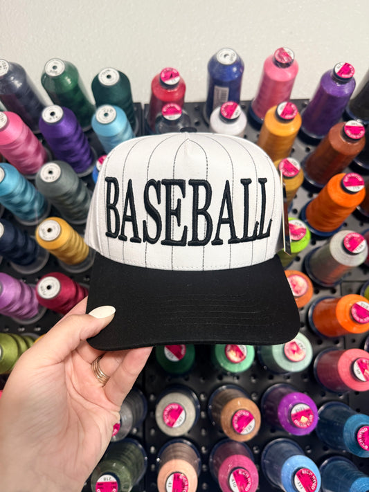 Puff Pinstripe Hat | BASEBALL