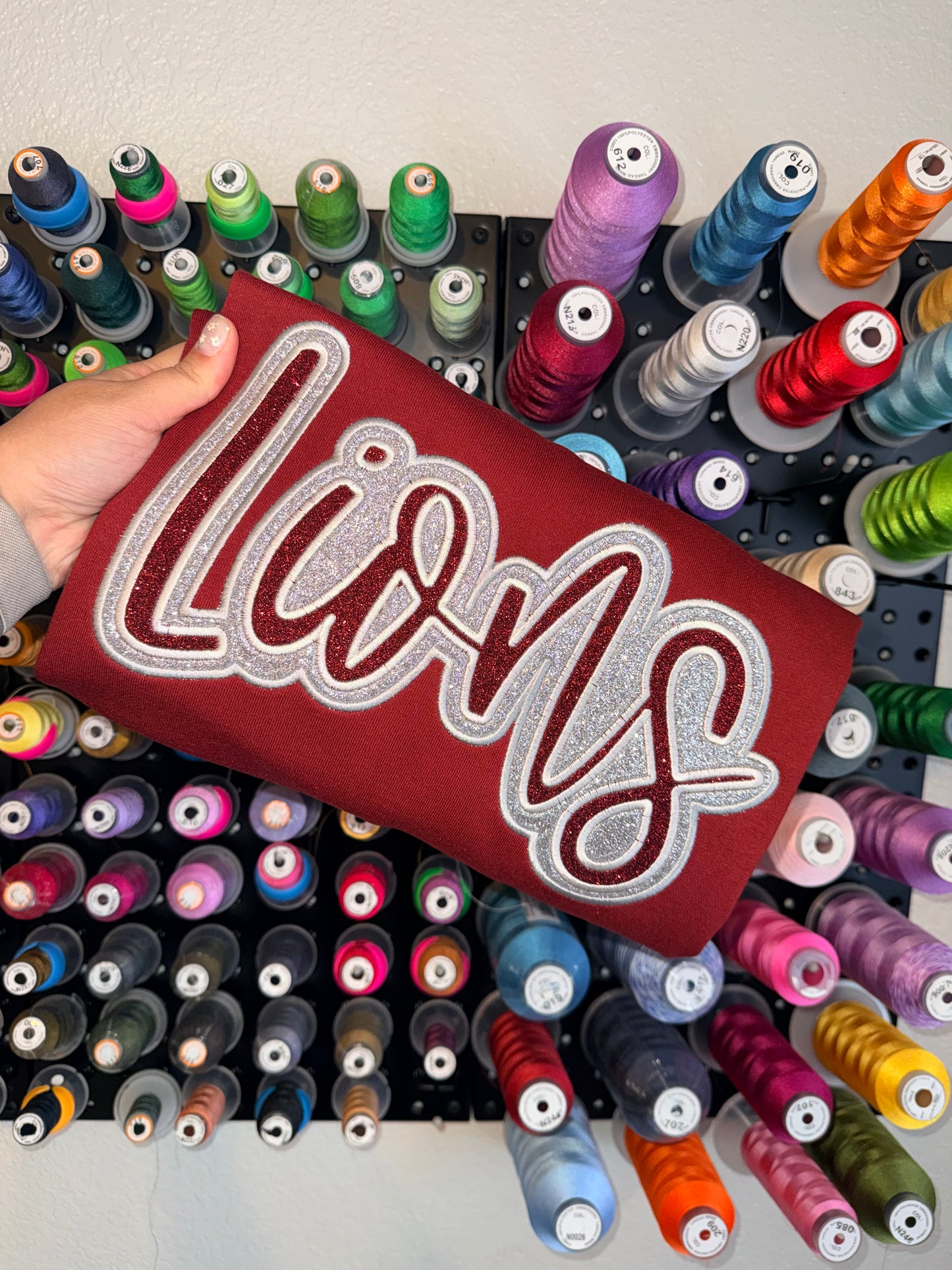 LIONS Double Glitter - Embroidered (SEE DESCRIPTION)