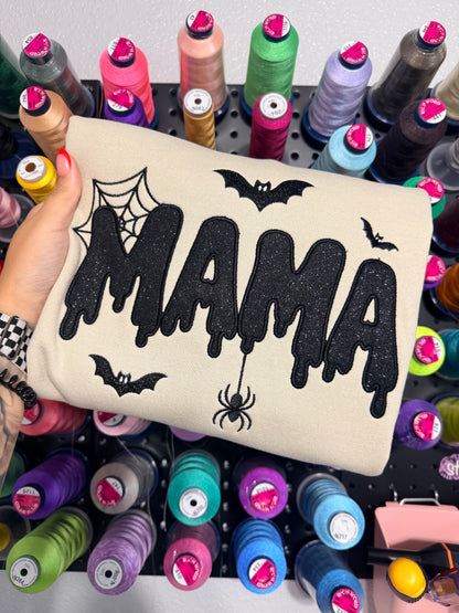 SPOOKY MAMA Glitter - Embroidered