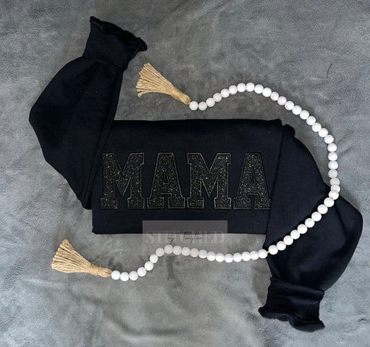 MAMA Glitter Crewneck