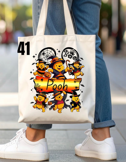 Halloween Trick-Or-Treat Bag - 46 designs (white)