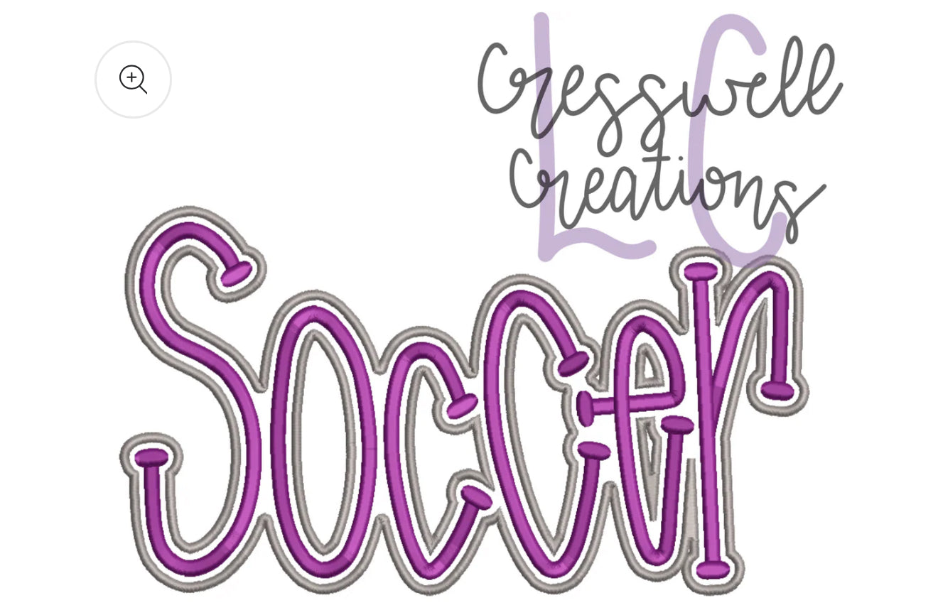 SOCCER PUFF - Embroidered