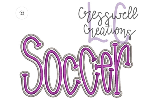 SOCCER PUFF - Embroidered