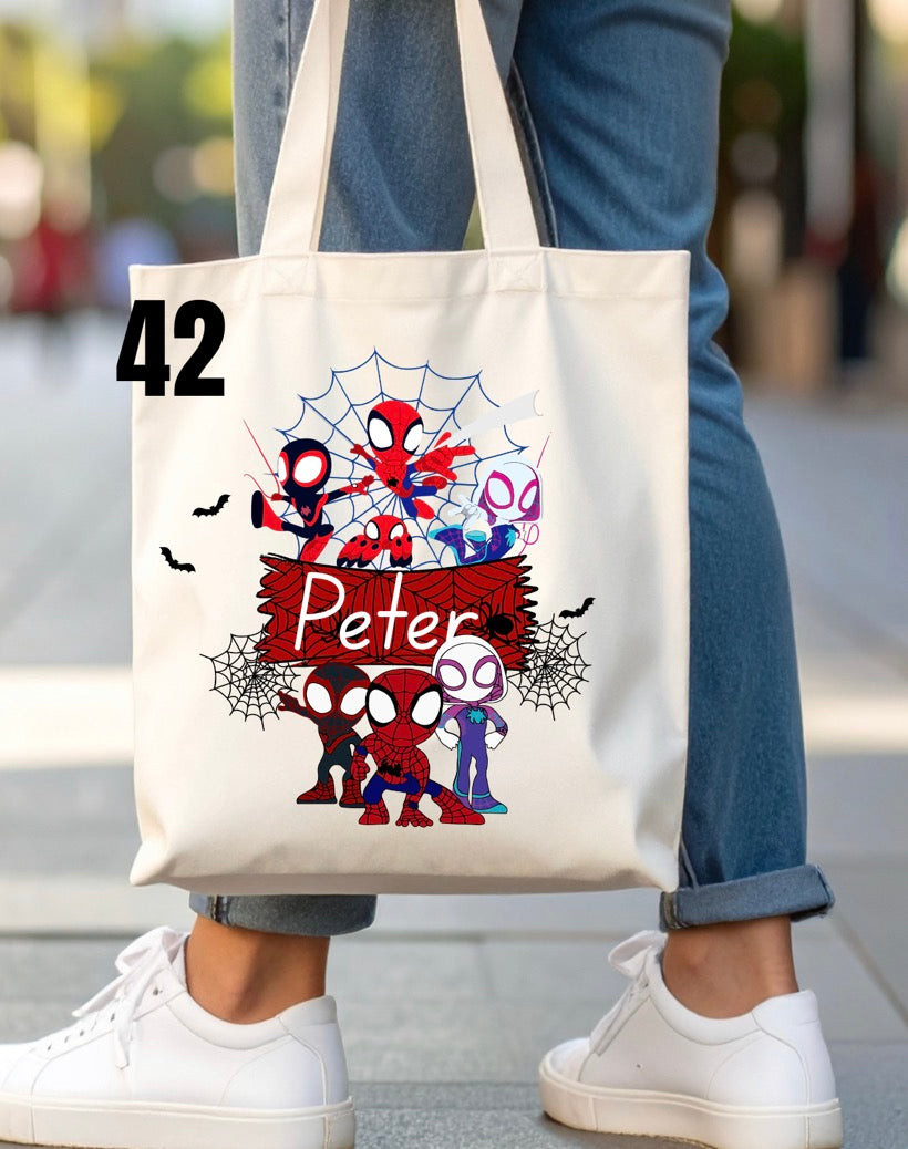 Halloween Trick-Or-Treat Bag - 46 designs (white)