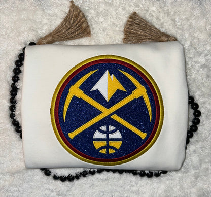 Denver Nuggets Glitter Logo - Embroidered
