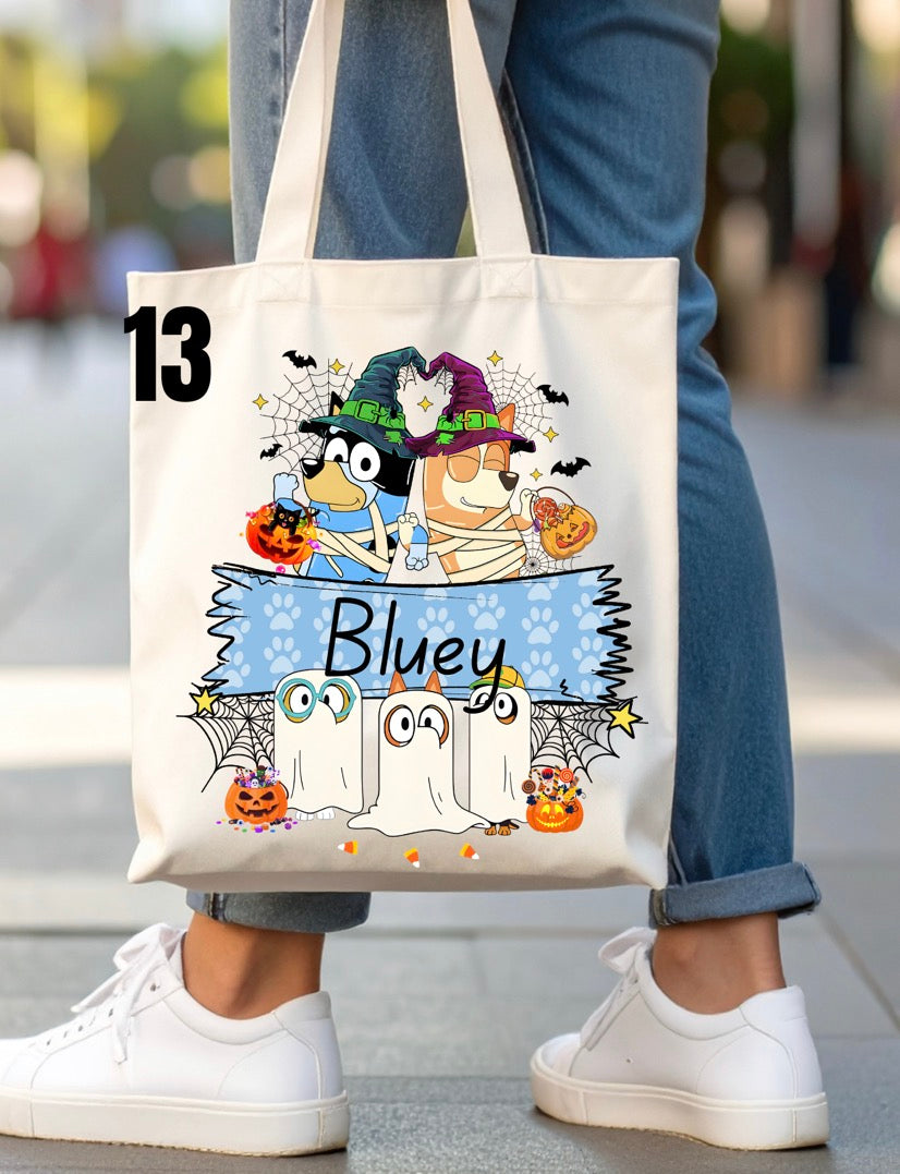 Halloween Trick-Or-Treat Bag - 46 designs (white)