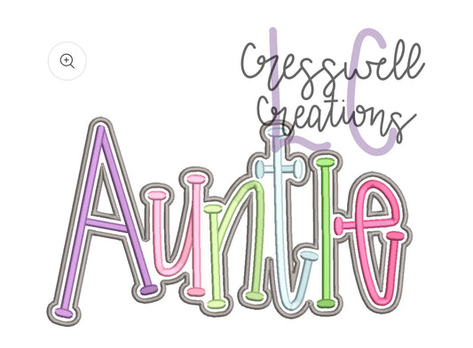 AUNTIE PUFF - Embroidered
