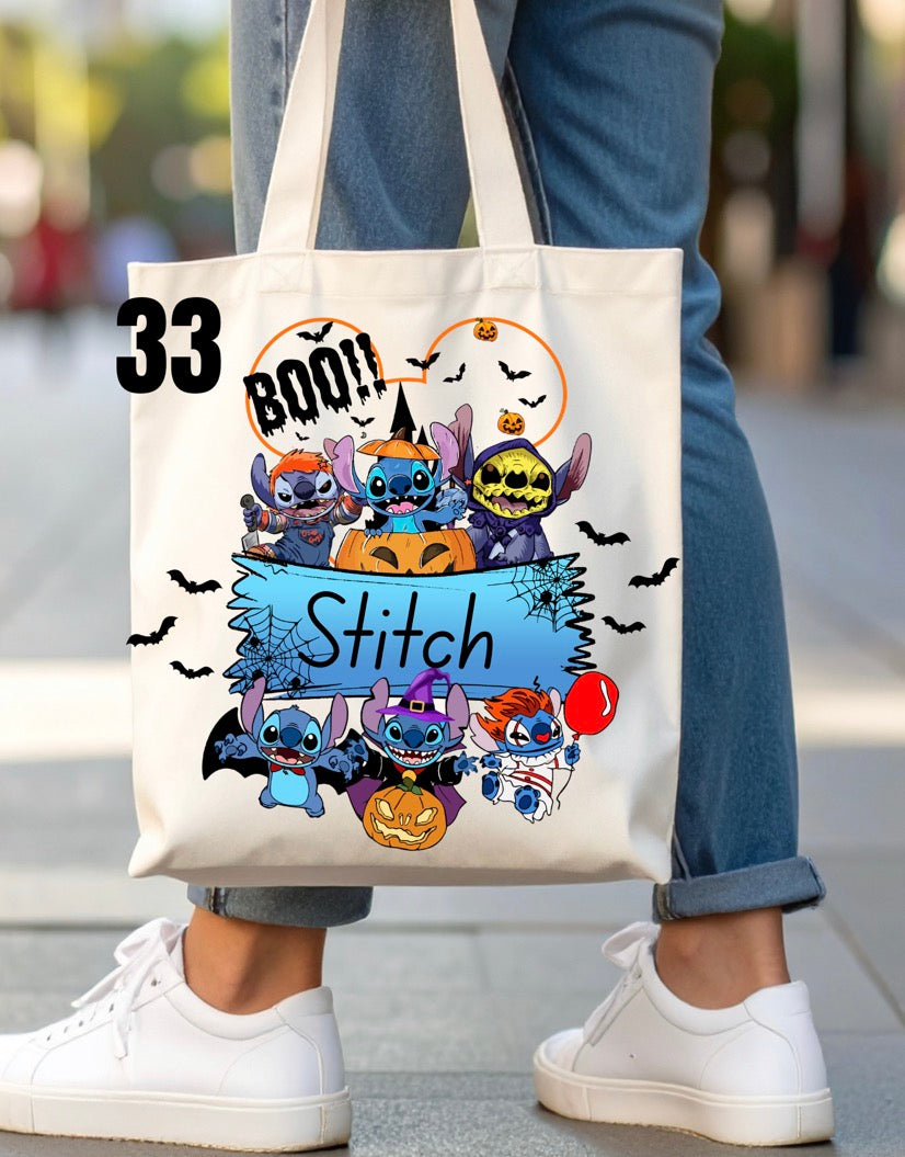 Halloween Trick-Or-Treat Bag - 46 designs (white)