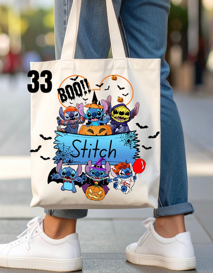 Halloween Trick-Or-Treat Bag - 46 designs (white)