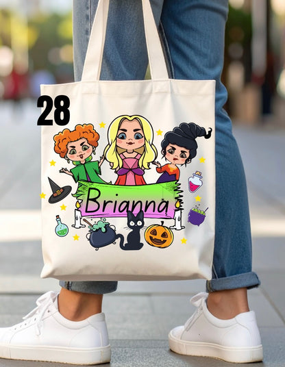 Halloween Trick-Or-Treat Bag - 46 designs (white)