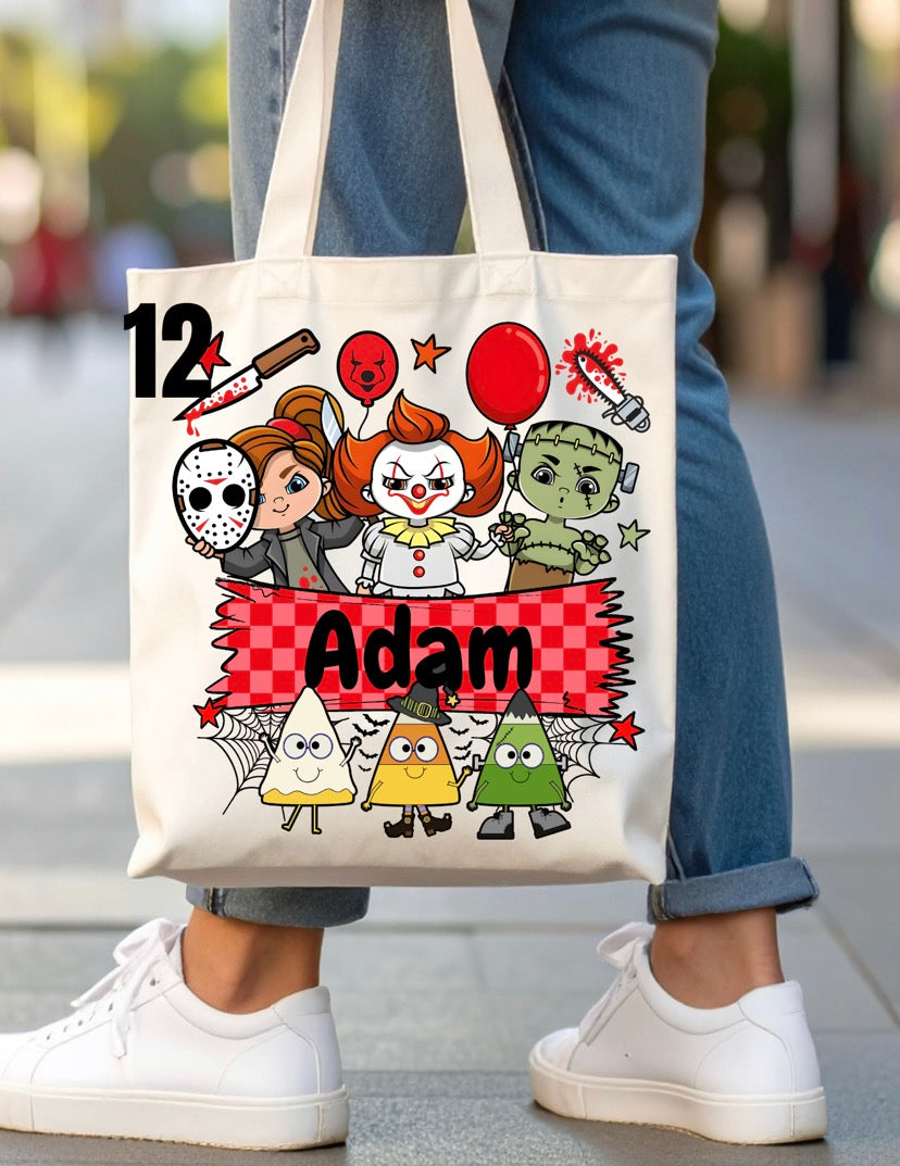 Halloween Trick-Or-Treat Bag - 46 designs (white)