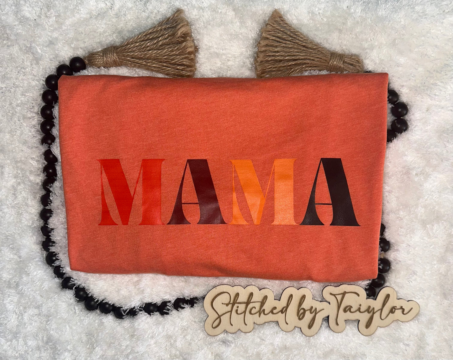 XL Orange MAMA T-Shirt
