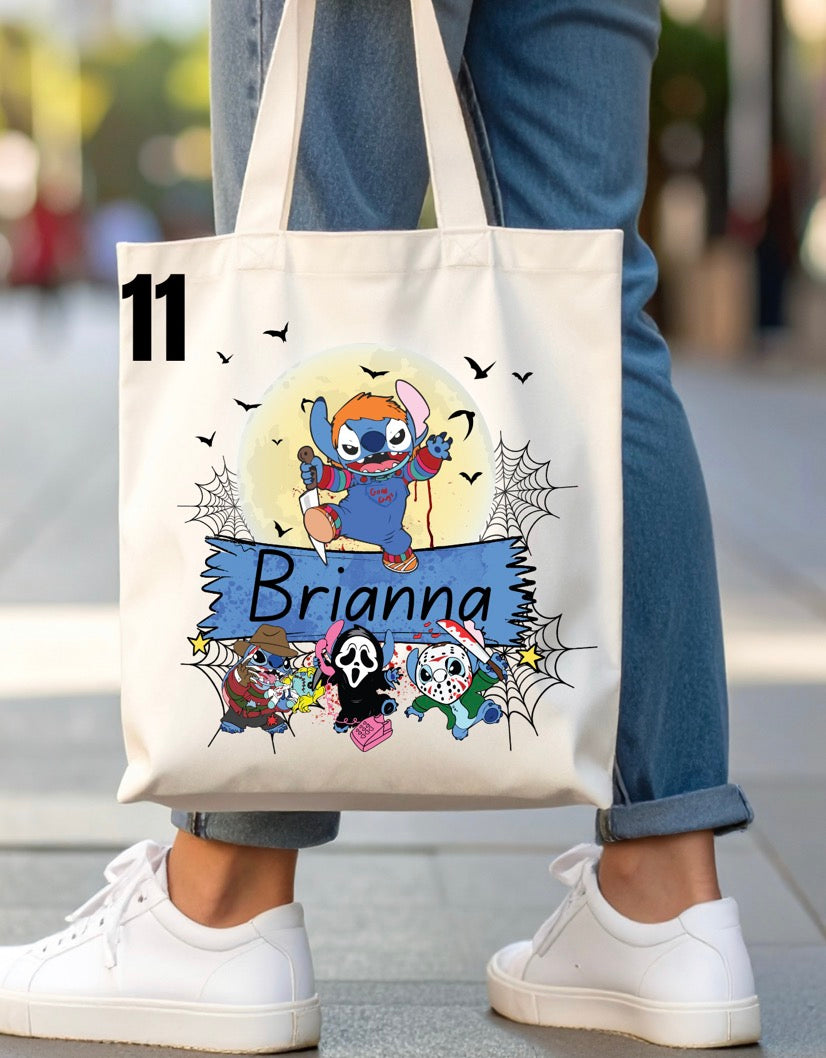 Halloween Trick-Or-Treat Bag - 46 designs (white)