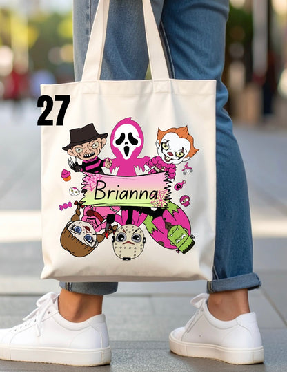 Halloween Trick-Or-Treat Bag - 46 designs (white)