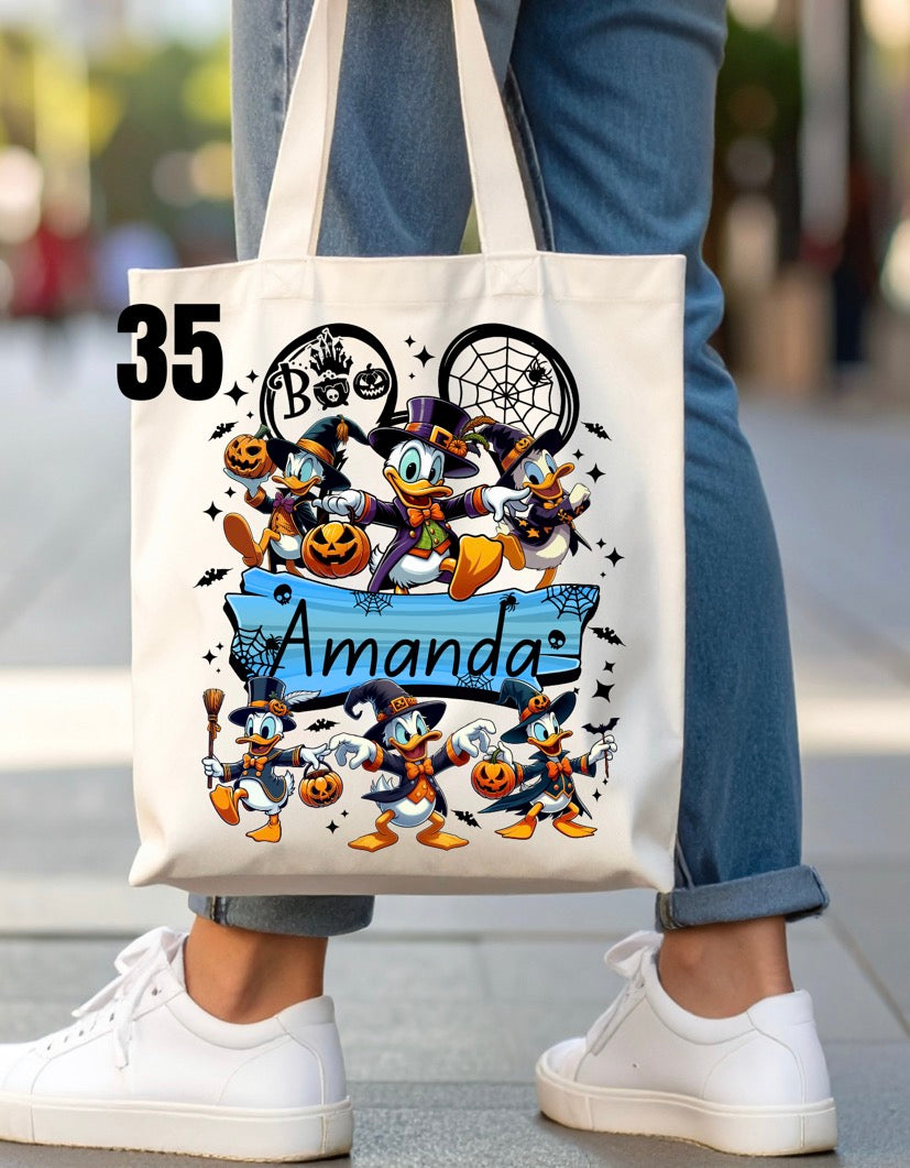 Halloween Trick-Or-Treat Bag - 46 designs (white)