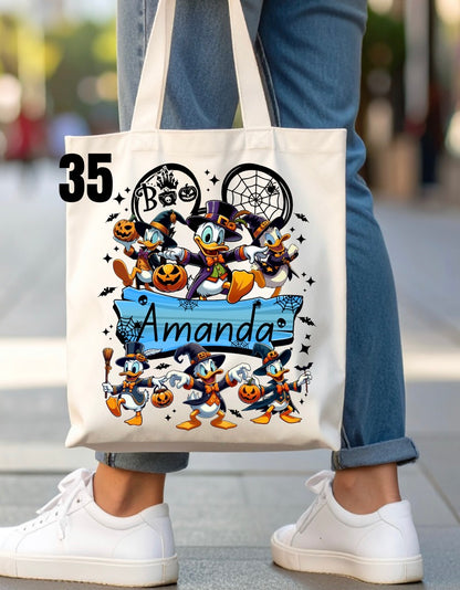 Halloween Trick-Or-Treat Bag - 46 designs (white)