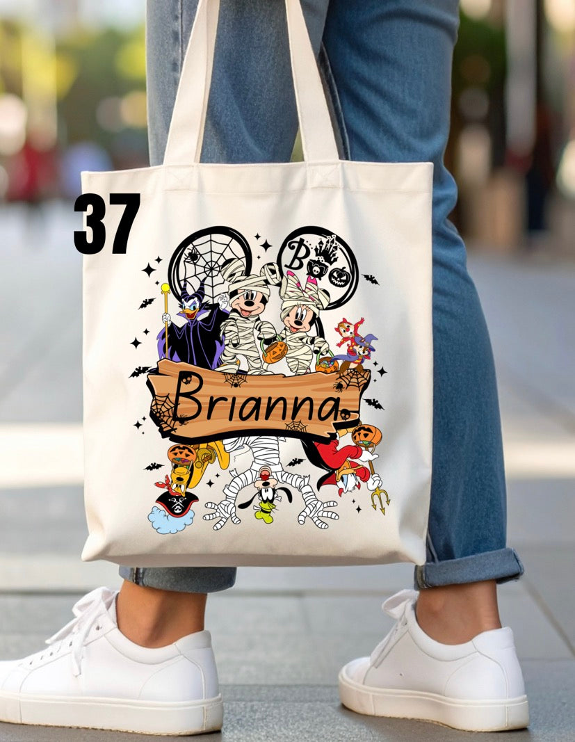 Halloween Trick-Or-Treat Bag - 46 designs (white)