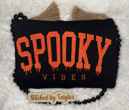 SPOOKY VIBES Glitter - Embroidered