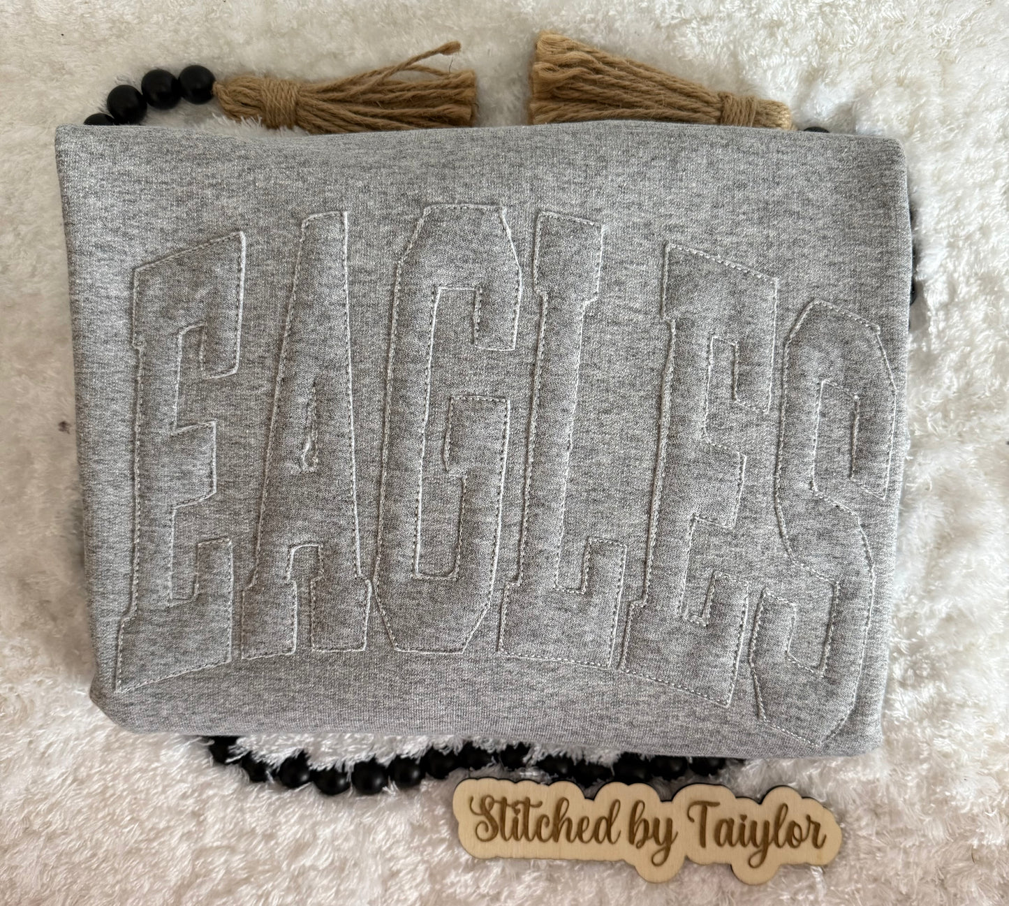Single Tone EAGLES Crewneck - Embroidered