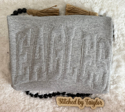 Single Tone EAGLES Crewneck - Embroidered