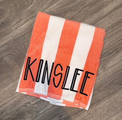 Custom Name Towel | Embroidered Towel