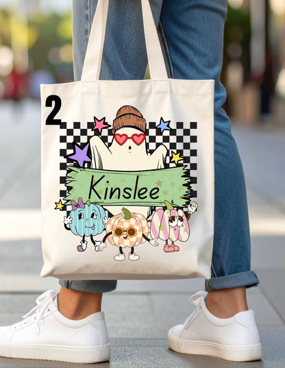 Halloween Trick-Or-Treat Bag - 46 designs (white)