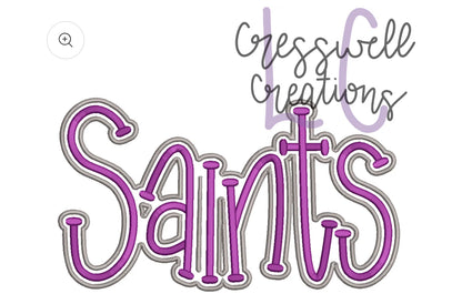 SAINTS PUFF - Embroidered