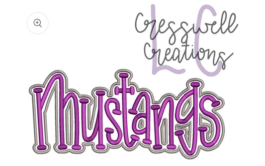 MUSTANGS PUFF - Embroidered