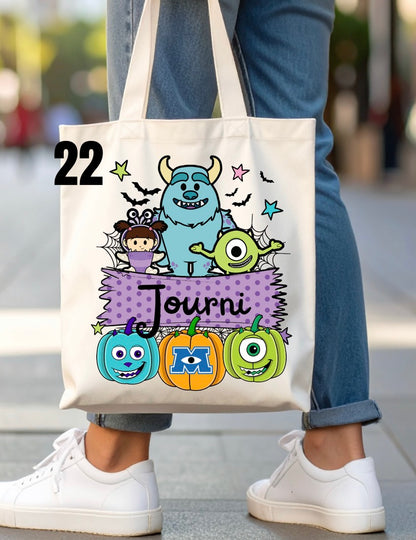 Halloween Trick-Or-Treat Bag - 46 designs (white)