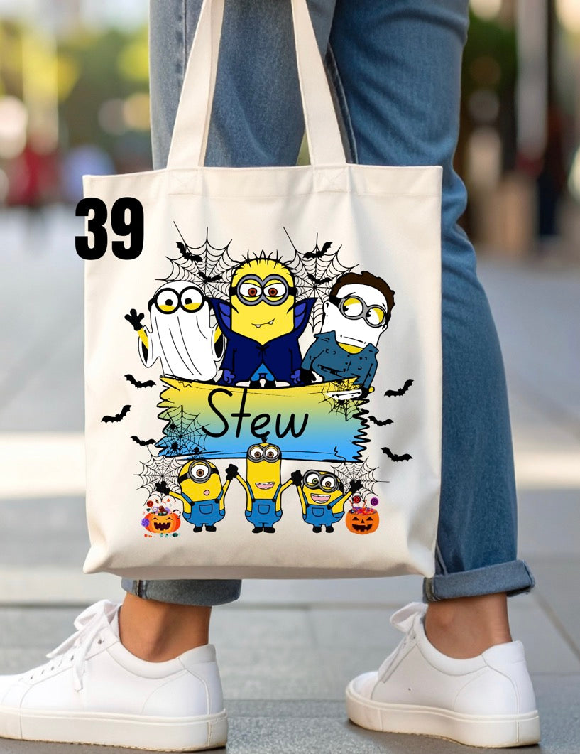 Halloween Trick-Or-Treat Bag - 46 designs (white)
