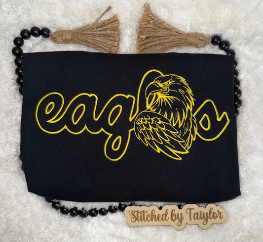 Cursive Eagles - Embroidered