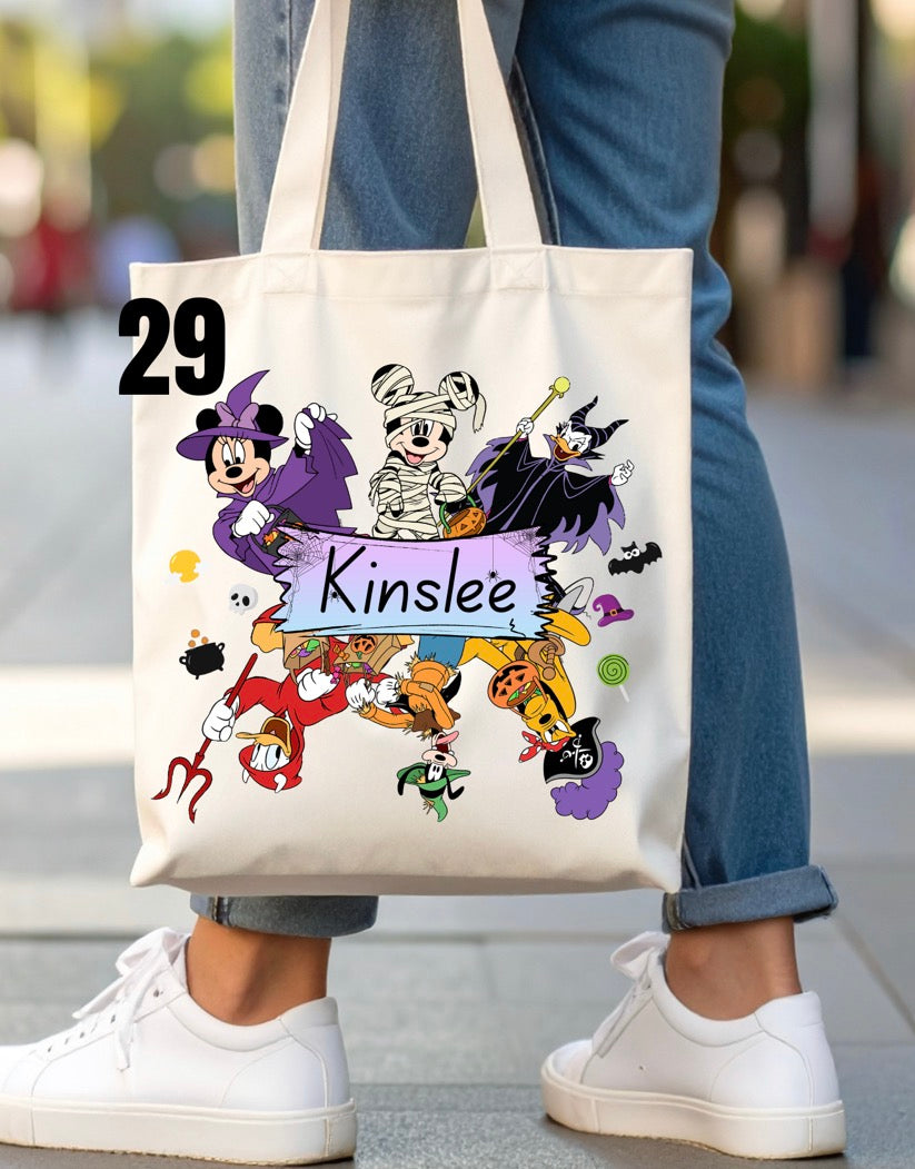Halloween Trick-Or-Treat Bag - 46 designs (white)