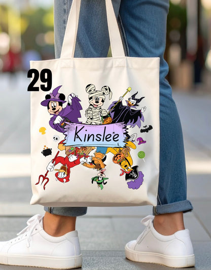 Halloween Trick-Or-Treat Bag - 46 designs (white)